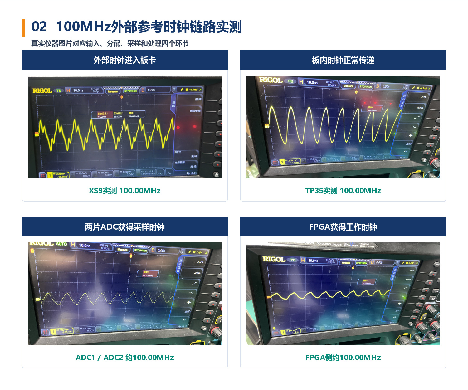 MA1011外部100MHz参考时钟链路实测